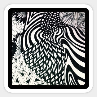 Zentangle mash up Sticker